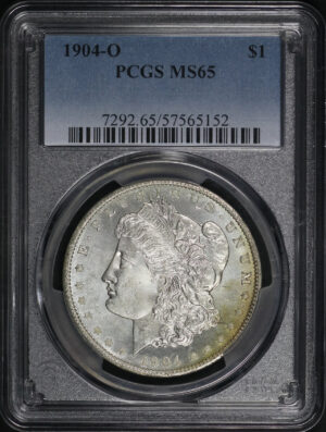 Obverse of this 1904-O Morgan Dollar PCGS MS-65