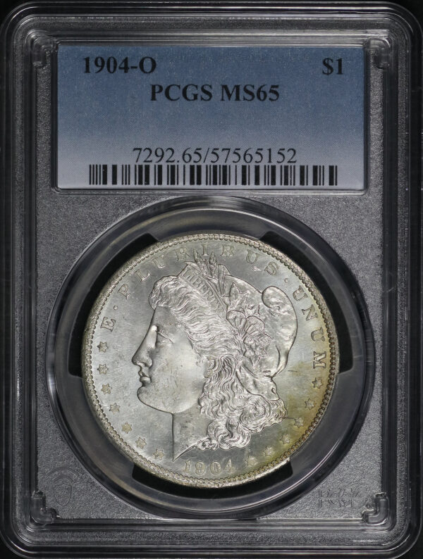 Obverse of this 1904-O Morgan Dollar PCGS MS-65