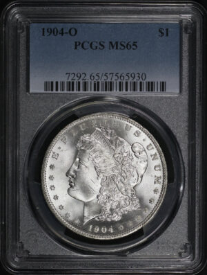 Obverse of this 1904-O Morgan Dollar PCGS MS-65