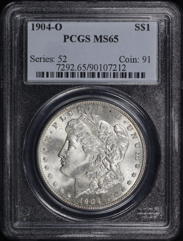 Obverse of this 1904-O Morgan Dollar PCGS MS-65