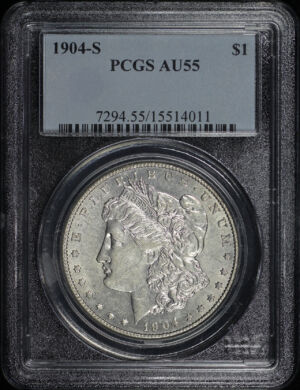 Obverse of this 1904-S Morgan Dollar PCGS AU-55