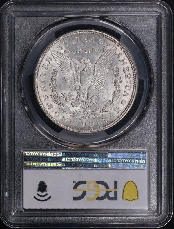 Reverse of this 1921-D Morgan Dollar PCGS AU-58