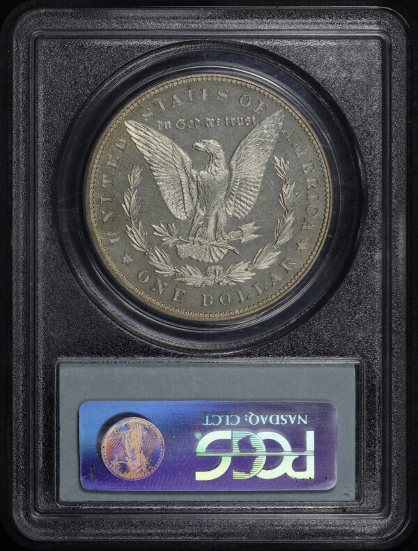 Reverse of this 1880 Morgan Dollar PCGS PR-64