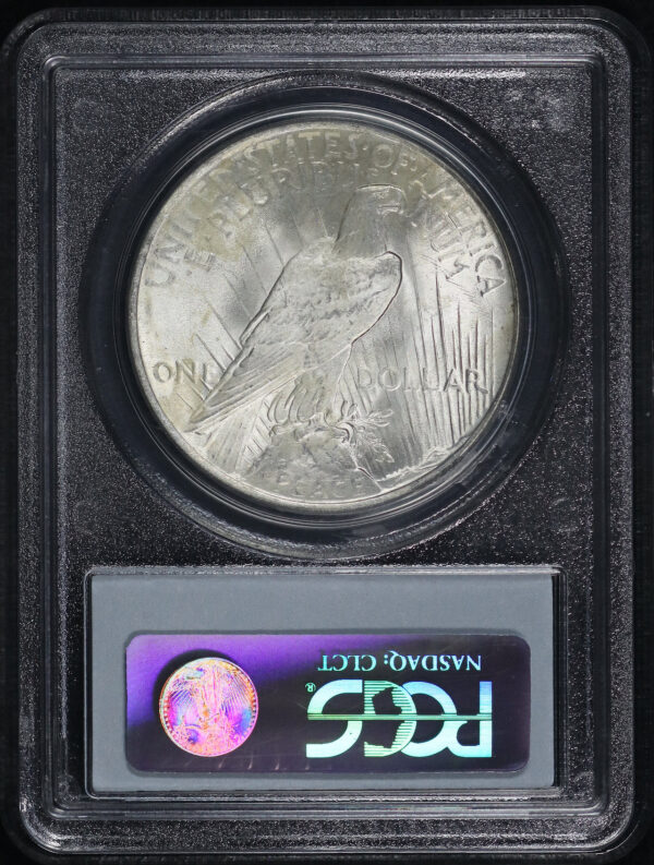 Reverse of this 1922 Peace Dollar PCGS MS-63