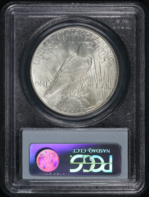 Reverse of this 1922 Peace Dollar PCGS MS-63