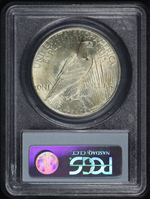 Reverse of this 1922 Peace Dollar PCGS MS-63