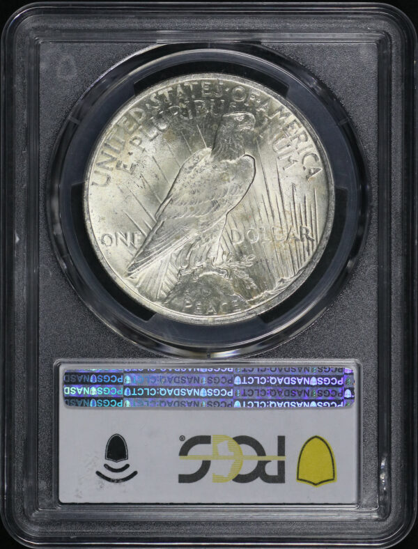 Reverse of this 1922 Peace Dollar PCGS MS-63
