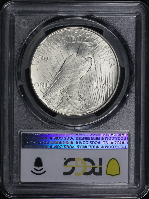 Reverse of this 1922 Peace Dollar PCGS MS-63