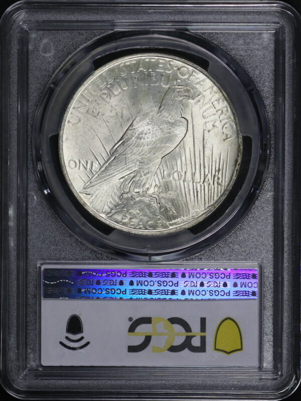 Reverse of this 1922 Peace Dollar PCGS MS-63