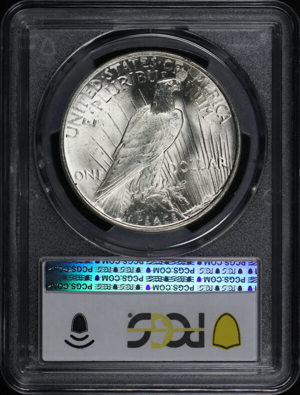 Reverse of this 1922 Peace Dollar PCGS MS-64