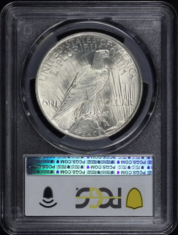 Reverse of this 1922 Peace Dollar PCGS MS-65