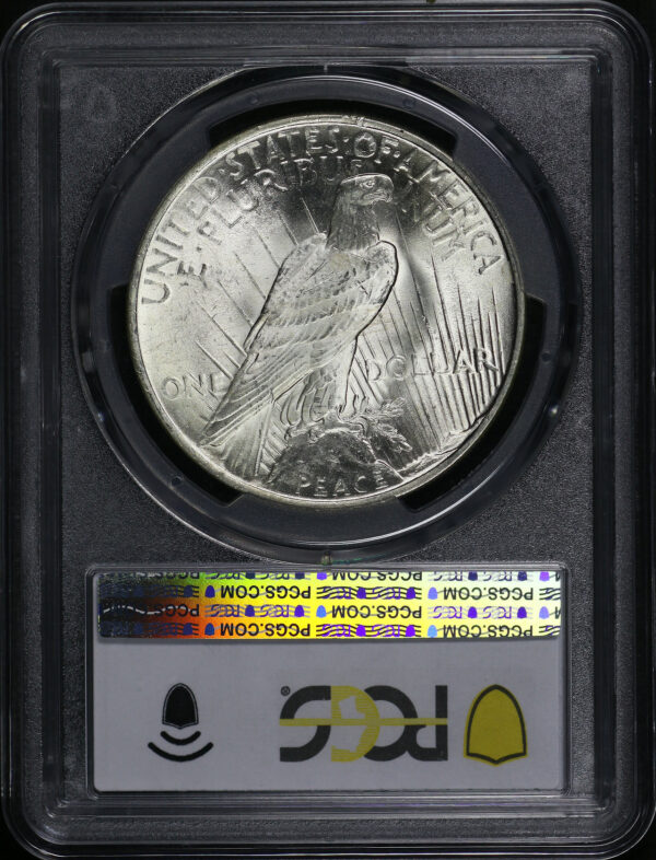 Reverse of this 1922 Peace Dollar PCGS MS-65
