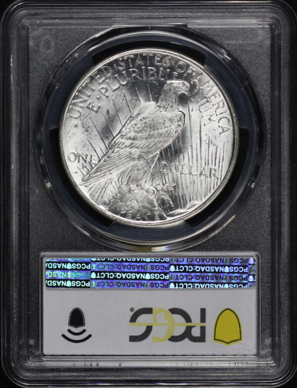 Reverse of this 1922-D Peace Dollar PCGS MS-65