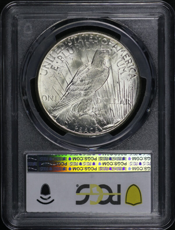 Reverse of this 1922-S Peace Dollar PCGS MS-62