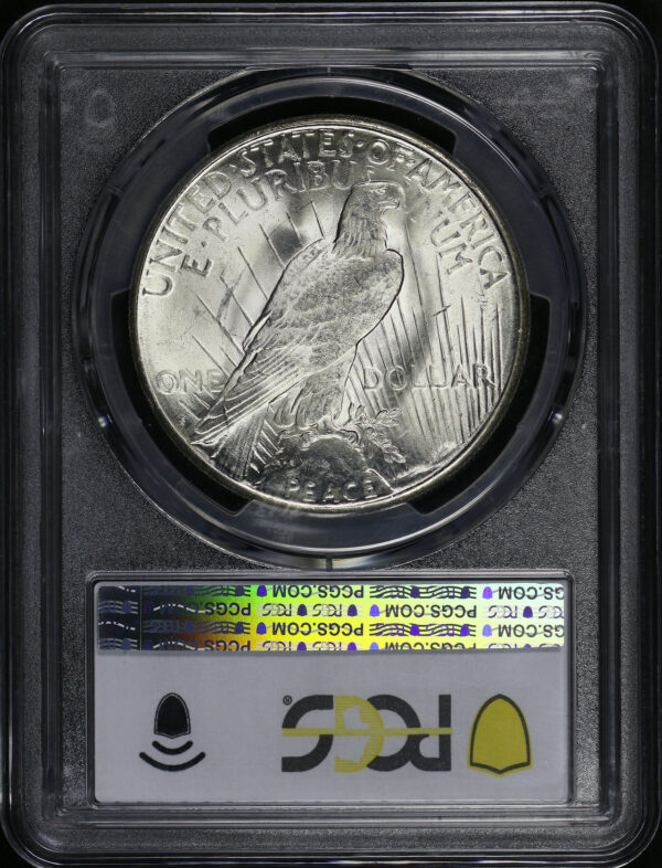 Reverse of this 1922-S Peace Dollar PCGS MS-63