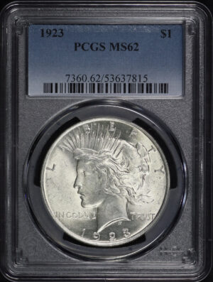 Obverse of this 1923 Peace Dollar PCGS MS-62