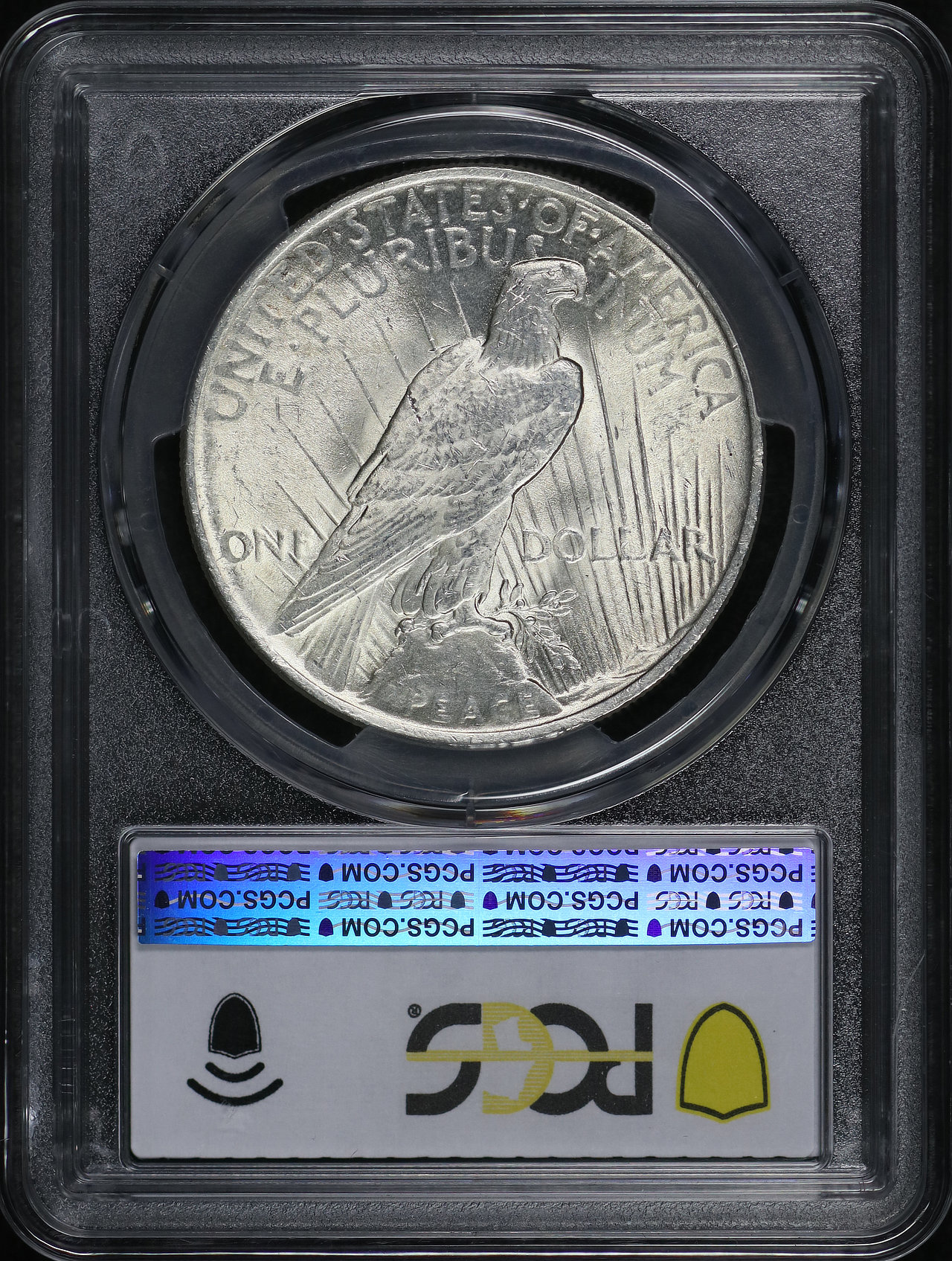 Reverse of this 1923 Peace Dollar PCGS MS-62