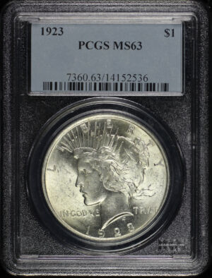 Obverse of this 1923 Peace Dollar PCGS MS-63