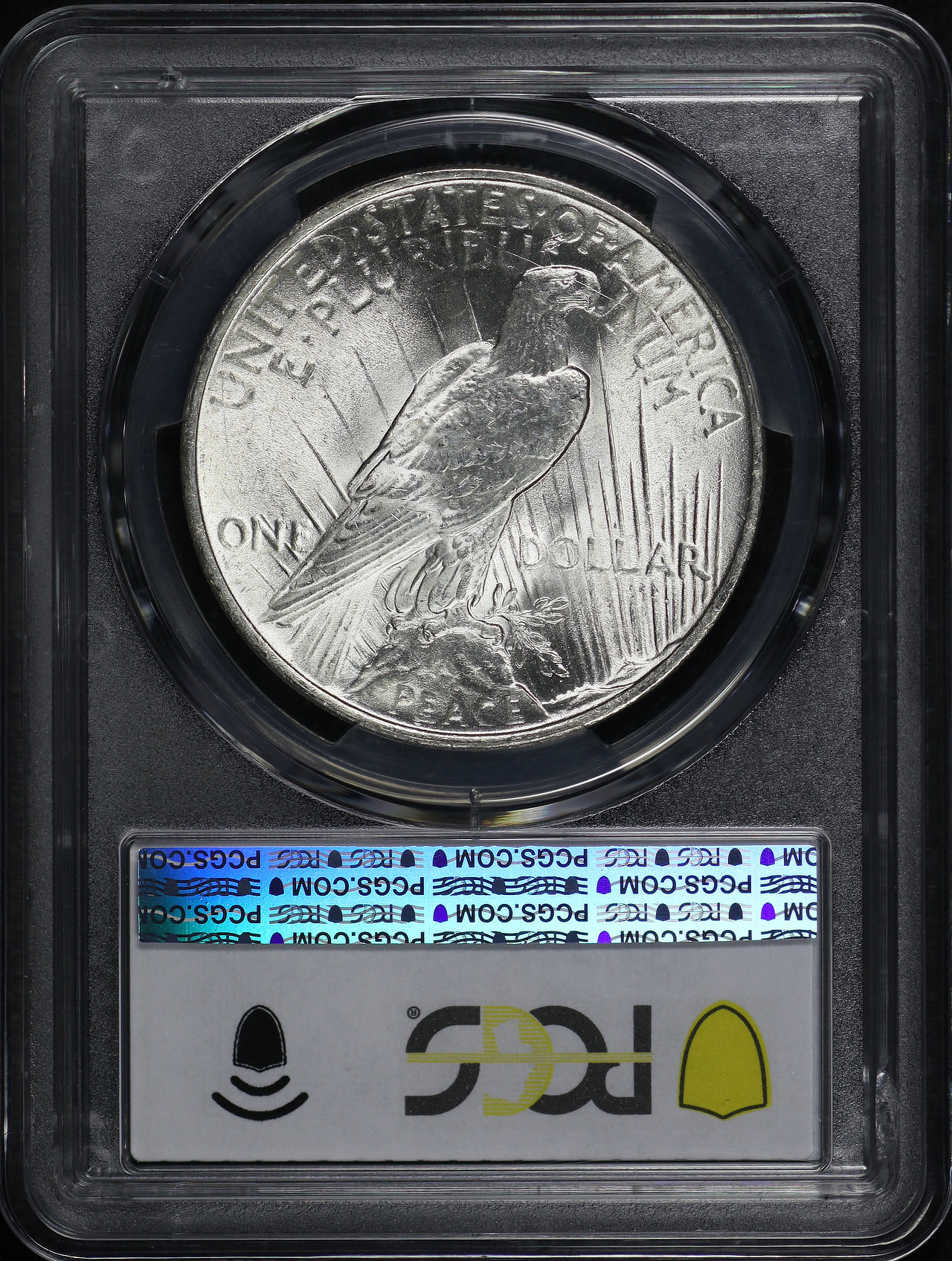 Reverse of this 1923 Peace Dollar PCGS MS-63