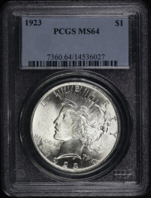 Obverse of this 1923 Peace Dollar PCGS MS-64