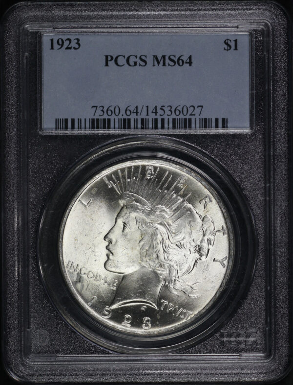 Obverse of this 1923 Peace Dollar PCGS MS-64