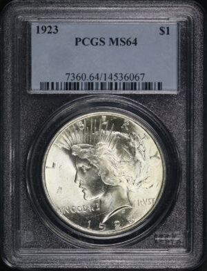 Obverse of this 1923 Peace Dollar PCGS MS-64