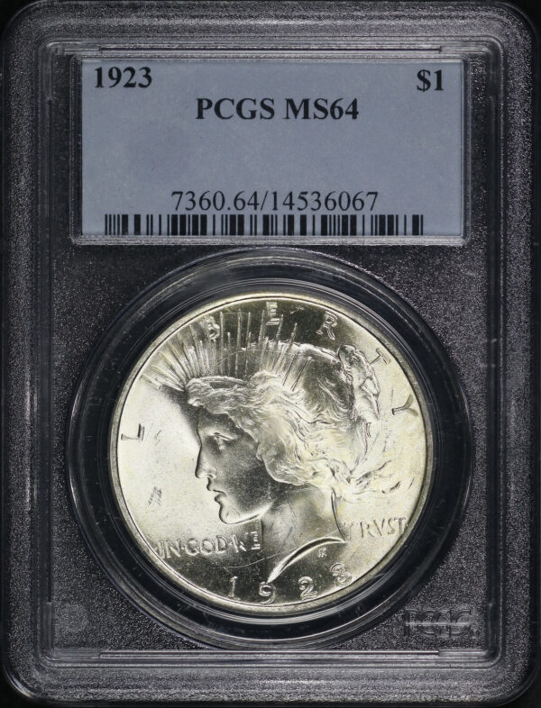 Obverse of this 1923 Peace Dollar PCGS MS-64
