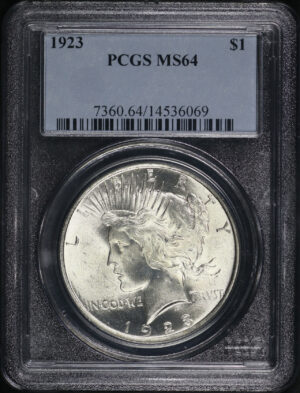 Obverse of this 1923 Peace Dollar PCGS MS-64