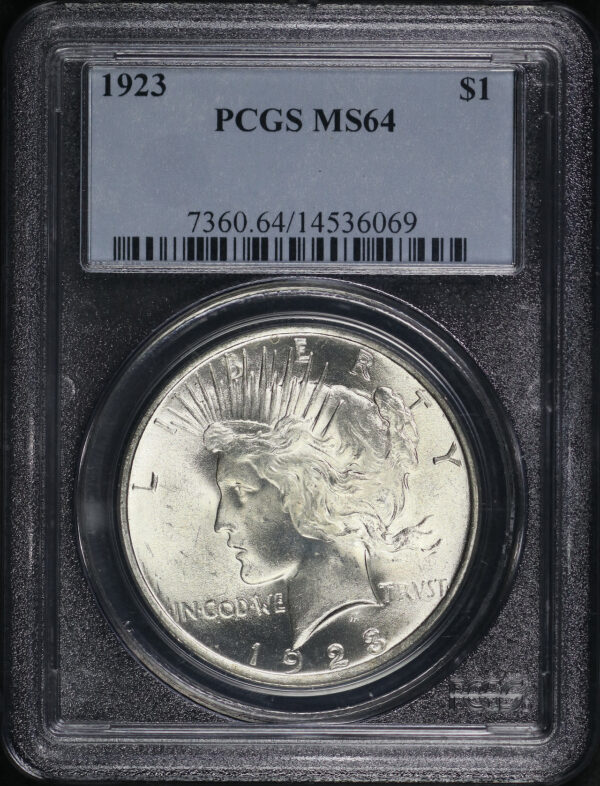 Obverse of this 1923 Peace Dollar PCGS MS-64