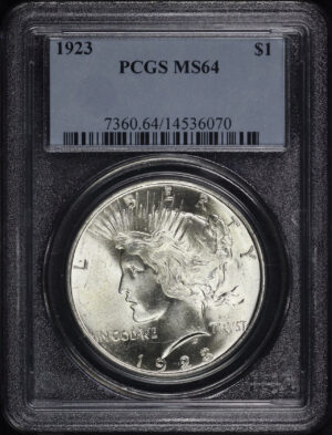 Obverse of this 1923 Peace Dollar PCGS MS-64