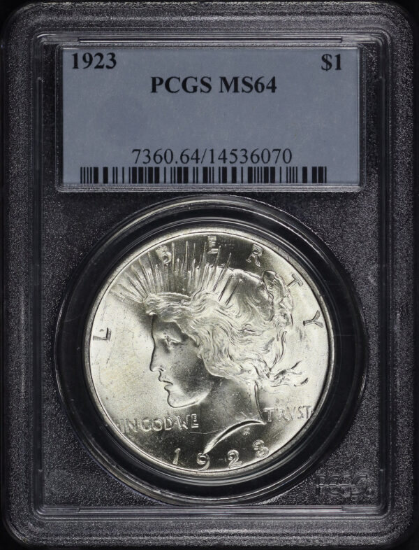 Obverse of this 1923 Peace Dollar PCGS MS-64