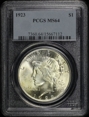 Obverse of this 1923 Peace Dollar PCGS MS-64
