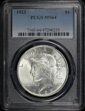 Obverse of this 1923 Peace Dollar PCGS MS-64