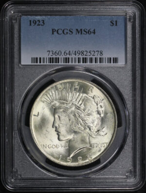 Obverse of this 1923 Peace Dollar PCGS MS-64