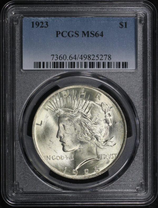 Obverse of this 1923 Peace Dollar PCGS MS-64