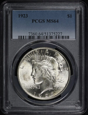 Obverse of this 1923 Peace Dollar PCGS MS-64
