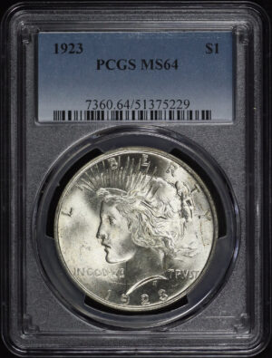 Obverse of this 1923 Peace Dollar PCGS MS-64