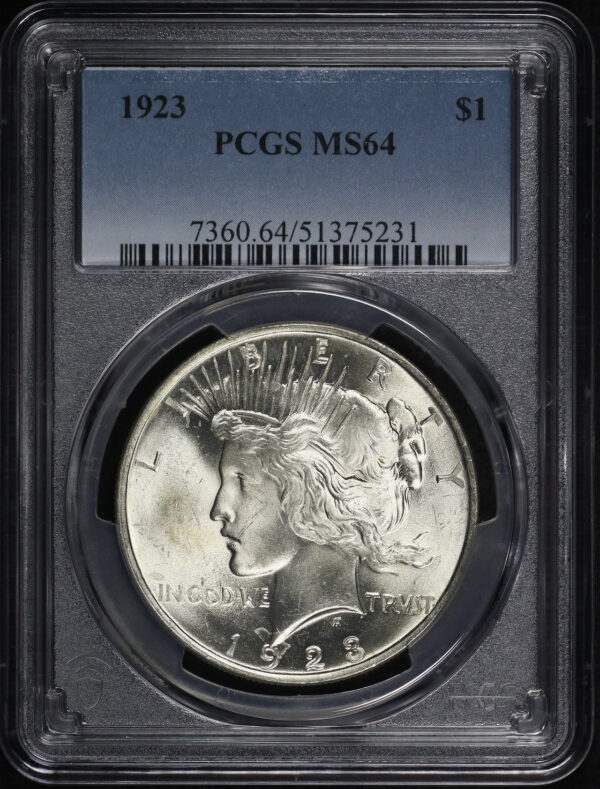 Obverse of this 1923 Peace Dollar PCGS MS-64
