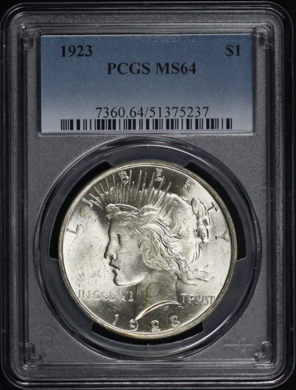 Obverse of this 1923 Peace Dollar PCGS MS-64