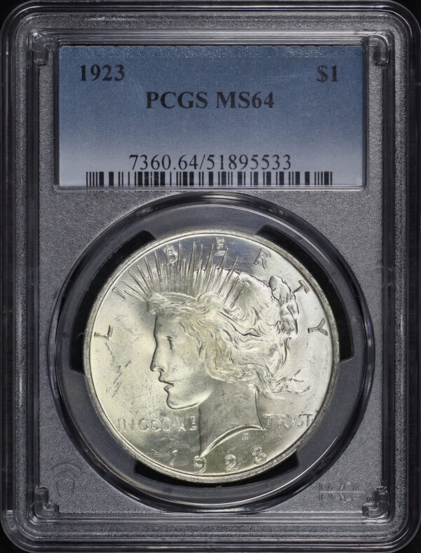 Obverse of this 1923 Peace Dollar PCGS MS-64