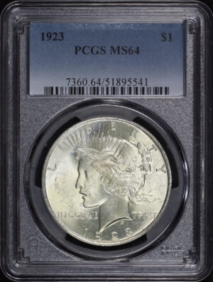 Obverse of this 1923 Peace Dollar PCGS MS-64