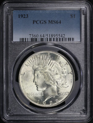 Obverse of this 1923 Peace Dollar PCGS MS-64
