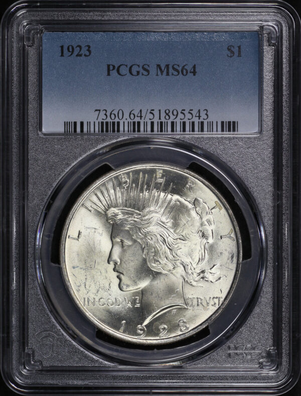 Obverse of this 1923 Peace Dollar PCGS MS-64