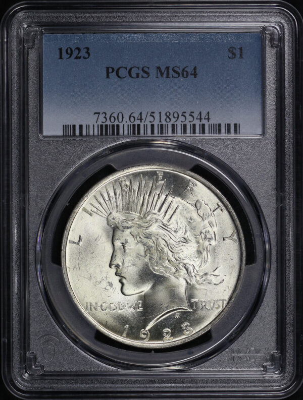 Obverse of this 1923 Peace Dollar PCGS MS-64