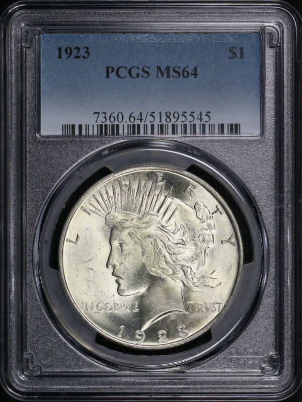 Obverse of this 1923 Peace Dollar PCGS MS-64