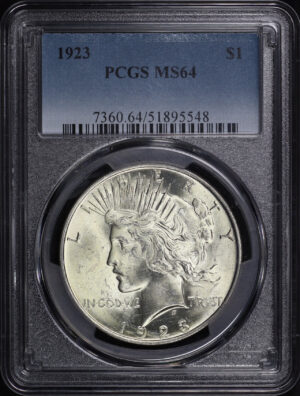 Obverse of this 1923 Peace Dollar PCGS MS-64