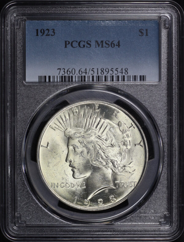 Obverse of this 1923 Peace Dollar PCGS MS-64