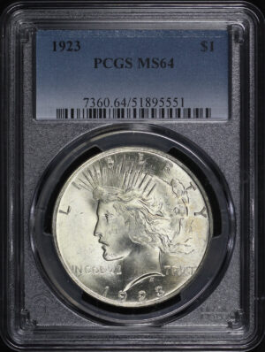 Obverse of this 1923 Peace Dollar PCGS MS-64