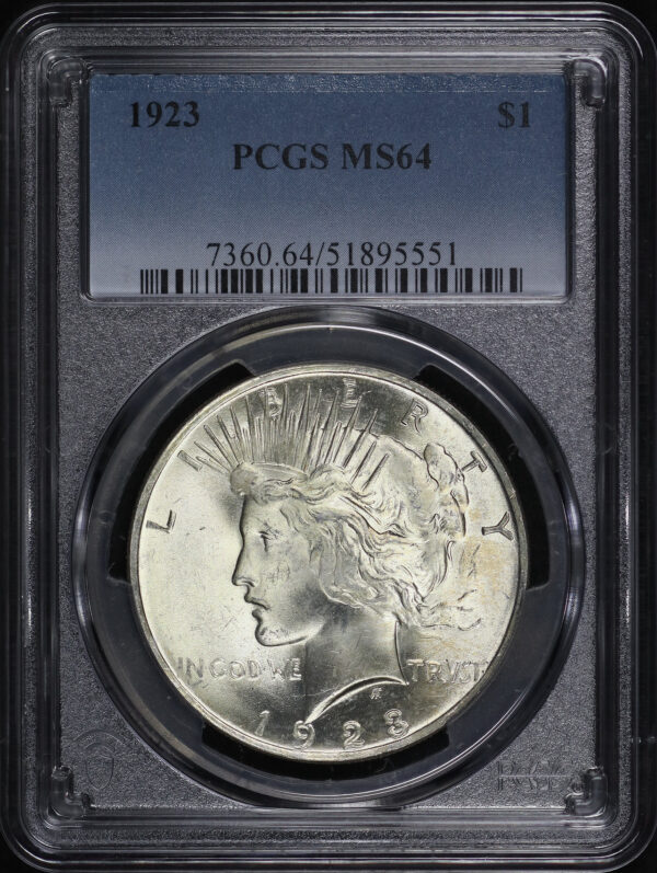 Obverse of this 1923 Peace Dollar PCGS MS-64
