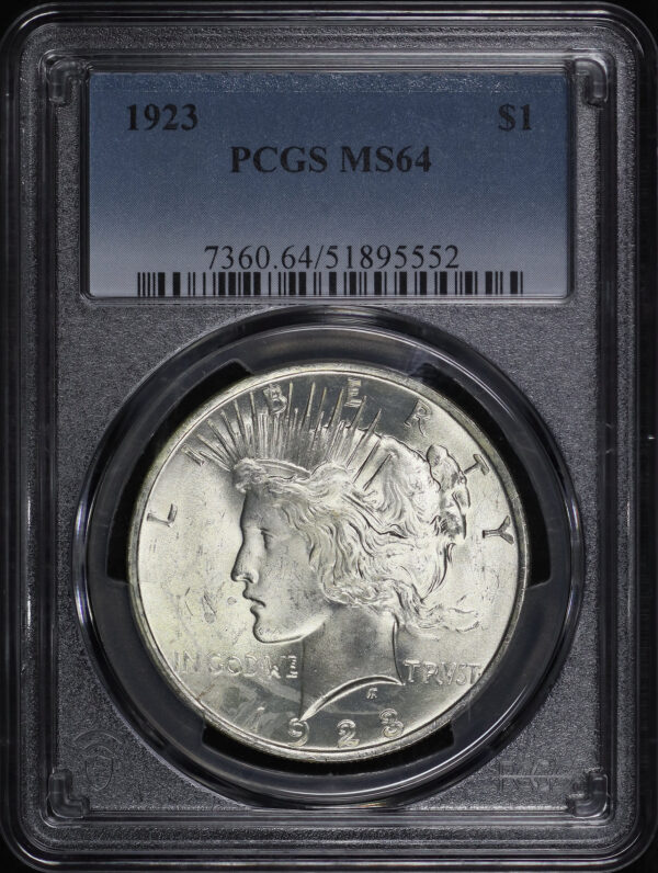 Obverse of this 1923 Peace Dollar PCGS MS-64